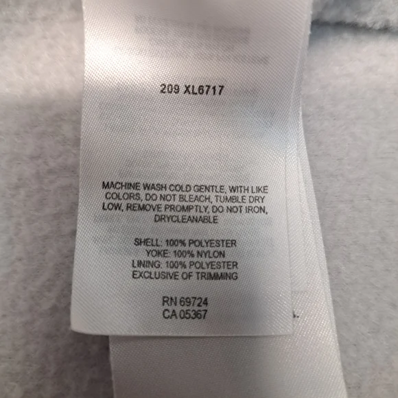 Columbia Womens Gray Fleece Zip Up Jacket Size XL - Picture 8 of 10